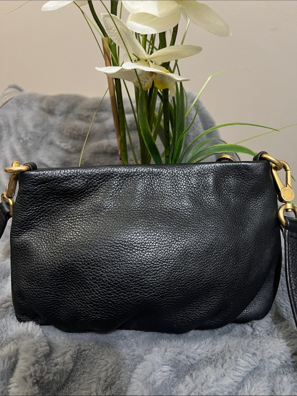Marc By Marc Jacobs Classic Q Percy Pebbled Leather Crossbody EUC retail $198 - Picture 5 of 8